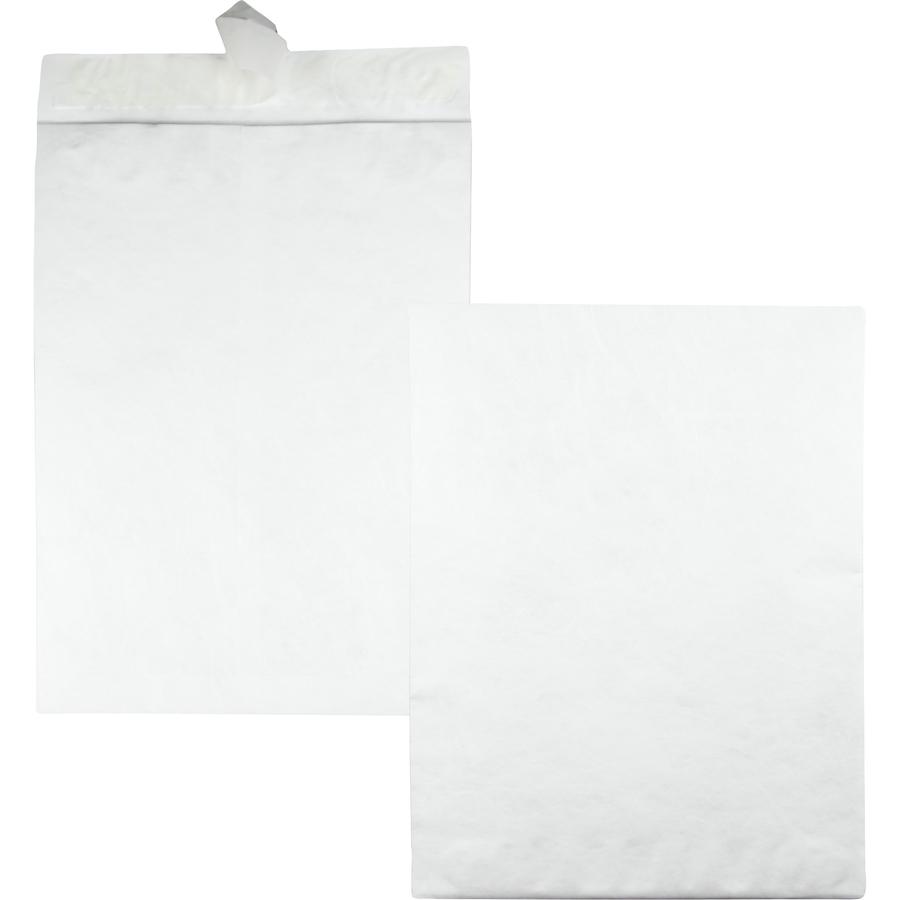 Survivor&reg; 14-1/4 x 20 DuPont Tyvek Catalog Mailers with Self-Seal Closure - Catalog - 14 1/4" Width x 20" Length - 18 lb - Peel & Seal - White - Tyvek - 25 / Box. Picture 6