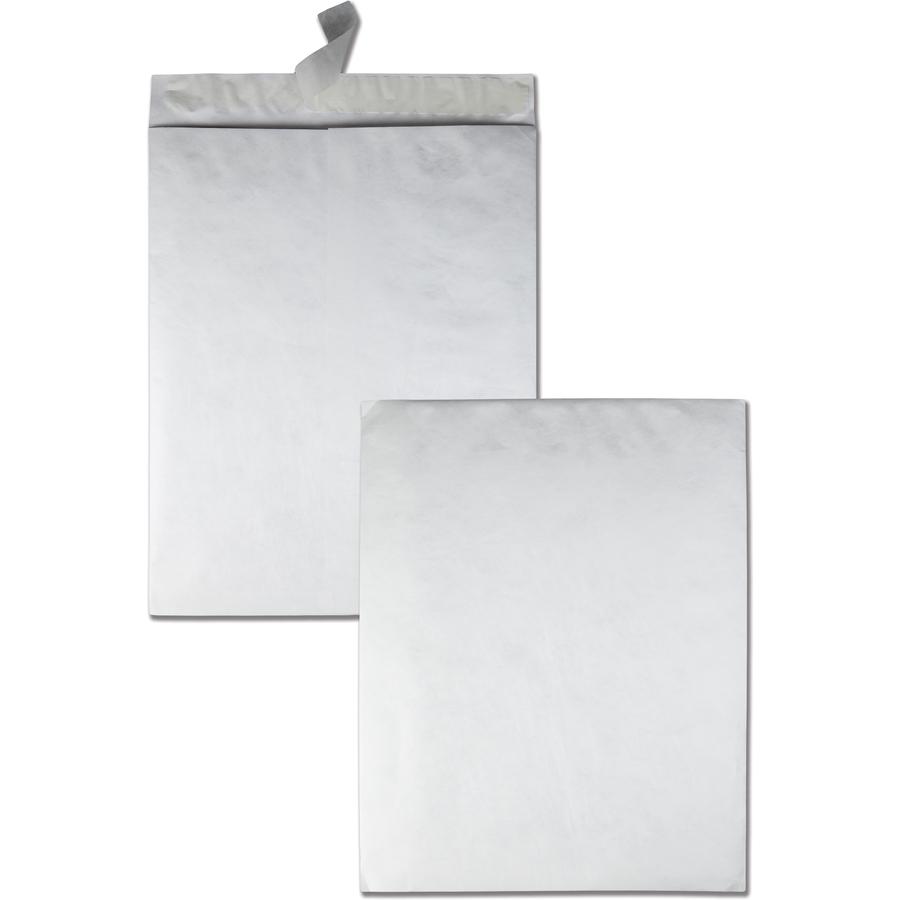 Survivor&reg; 18 x 23 DuPont Tyvek Catalog Envelopes with Self-Seal Closure - Catalog - 18" Width x 23" Length - 18 lb - Peel & Seal - White - Tyvek - 25 / Box. Picture 6