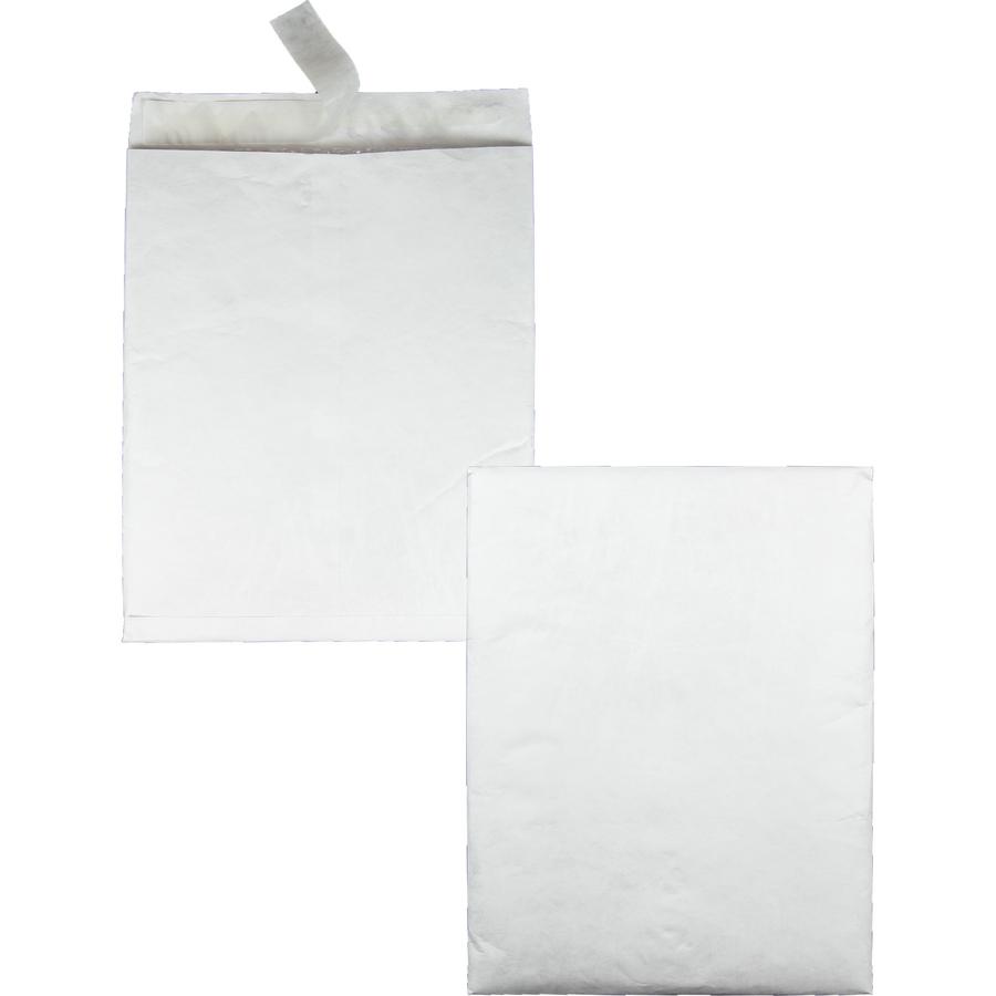 Quality Park Survivor Plus Tyvek Bubble Mailers - Bubble - 10" Width x 13" Length - Self-sealing - White - Tyvek - 25 / Box. Picture 6