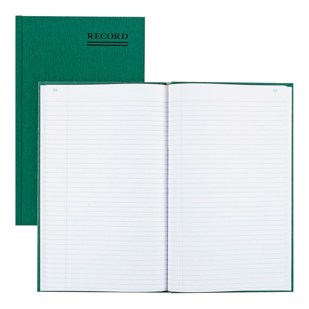 Rediform Emerald Series Account Book - 300 Sheet(s) - Gummed - 7.25" x 12.25" Sheet Size - White Sheet(s) - Green Print Color - Green Cover - Recycled - 1 Each. Picture 2