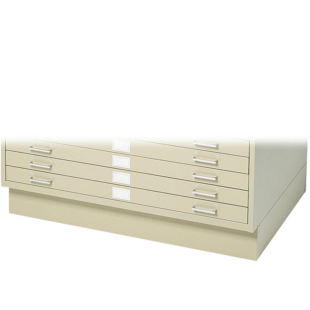 Safco Base - 40.4" Width x 26.6" Depth x 6" Height - Steel - Tropic Sand. Picture 4