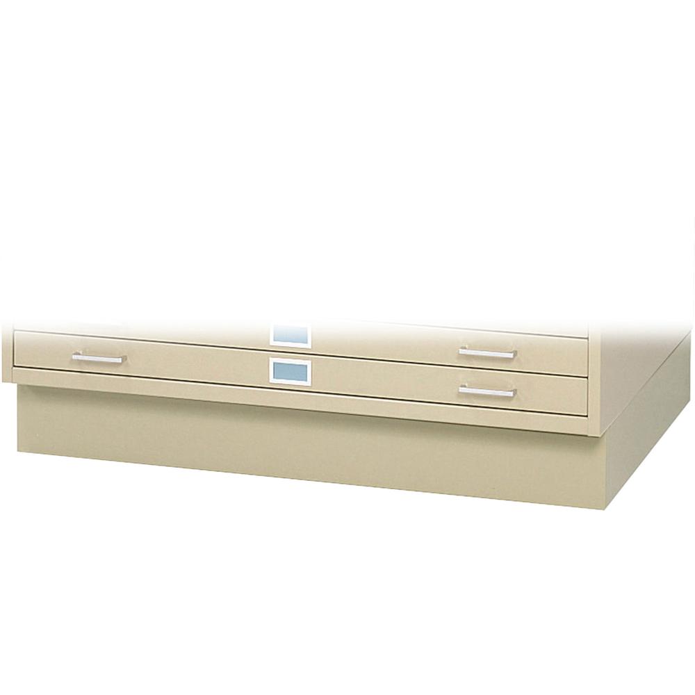 Safco Base - 53.4" Width x 38.6" Depth x 6" Height - Steel - Tropic Sand. Picture 4