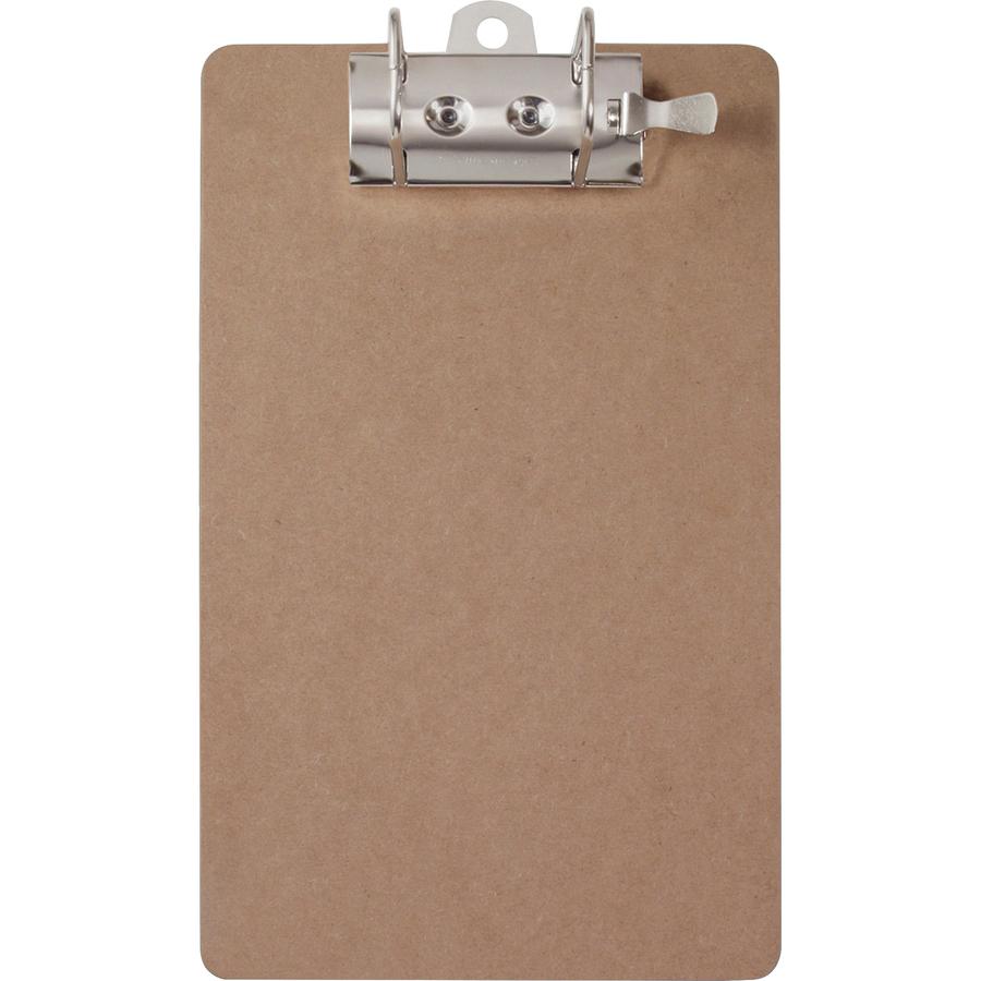 Saunders Lock-O-Matic Dual Arch Ring Archboard - 2.50" Clip Capacity - 9" x 15" - Arch - Hardboard - Brown - 1 Each. Picture 5