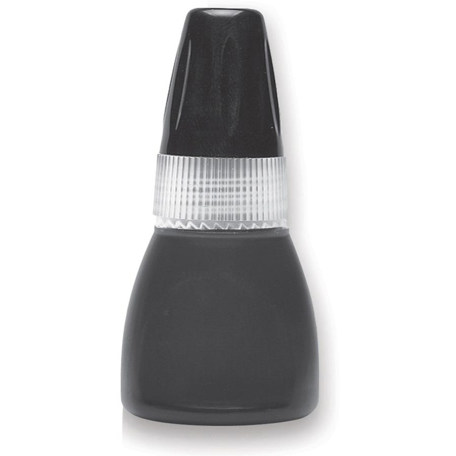 Xstamper 10 ml Bottle Refill Inks - 1 Each - Black Ink - 0.34 fl oz - Black. Picture 2