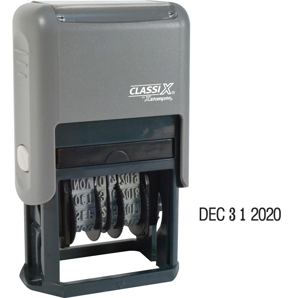 Xstamper Economy Self-Inking 4-Year Dater - Date Stamp - Black - Plastic Plastic - 1 Each. Picture 2