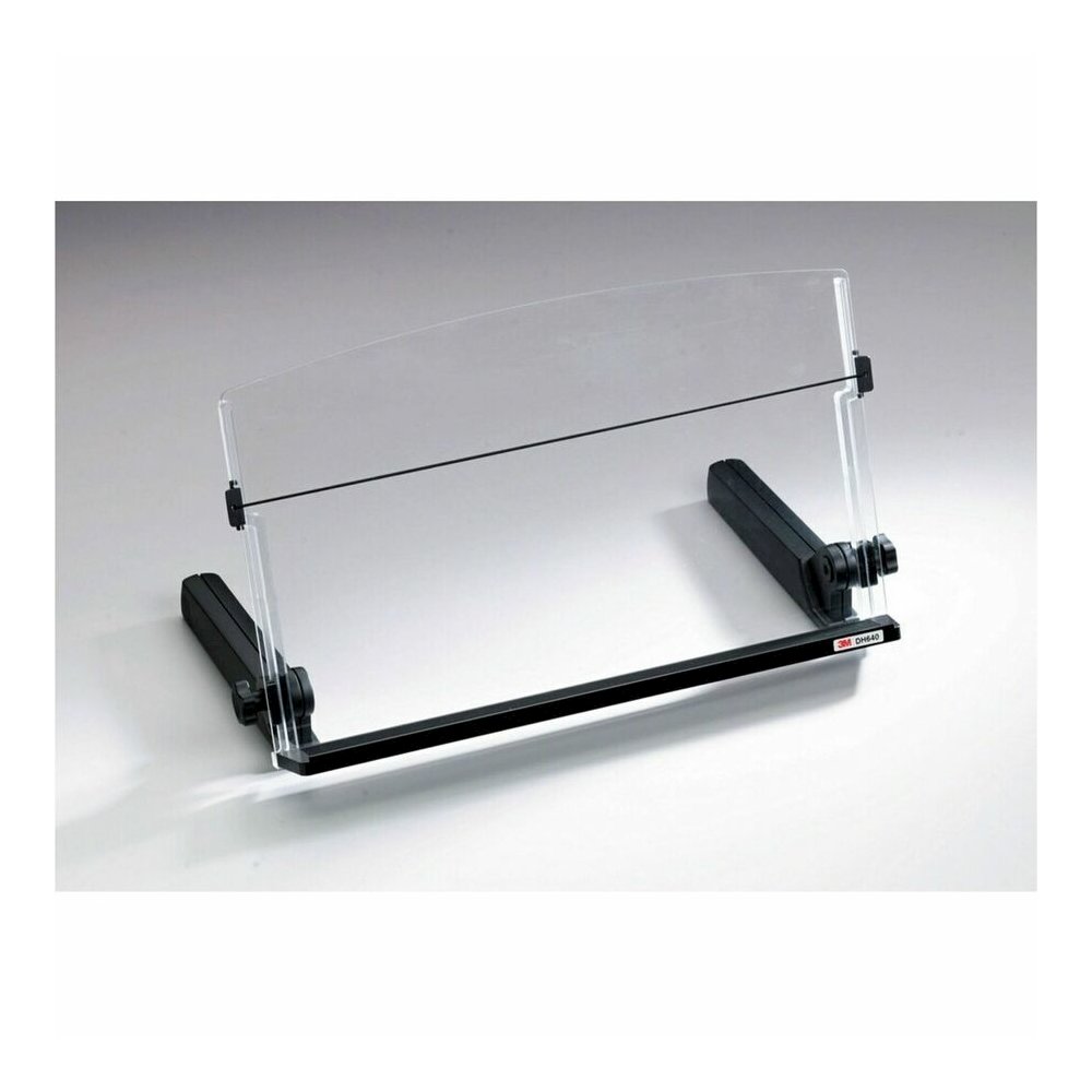 3M In-Line Document Holder - 4" Height x 18" Width - Black, Clear - Plastic. Picture 3