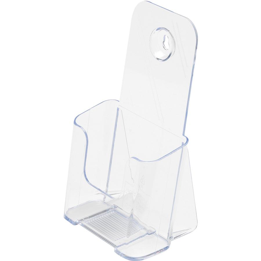Deflecto Single Compartment DocuHolder - 1 Pocket(s) - 7.75" Height x 4.38" Width x 3.25" Depth - Desktop - Clear - Plastic - 1 Each. Picture 9
