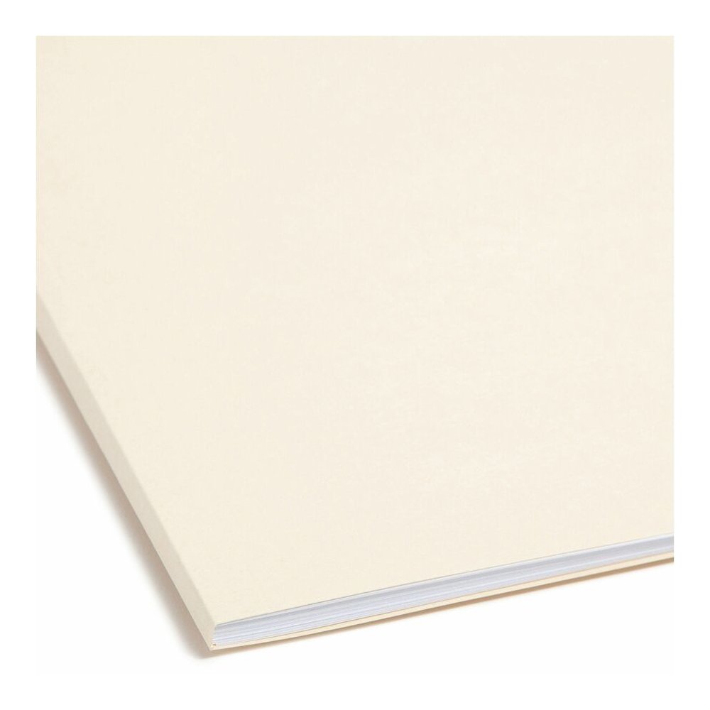 Smead Straight Tab Cut Legal Recycled Fastener Folder - 8 1/2" x 14" - 3/4" Expansion - 2 x 2K Fastener - 2" for Folder - 11 pt. - 2 Plys - Manila - Reinforced Tab - 10% Recycled - 50 / Box. Picture 7