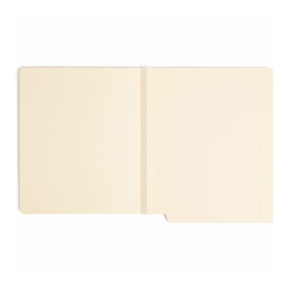 Smead Straight Tab Cut Letter Recycled End Tab File Folder - 8 1/2" x 11" - 1 1/2" Expansion - 14 pt. - 2 Plys - Manila - Reinforced, Embossed - 10% Recycled - 50 / Box. Picture 9
