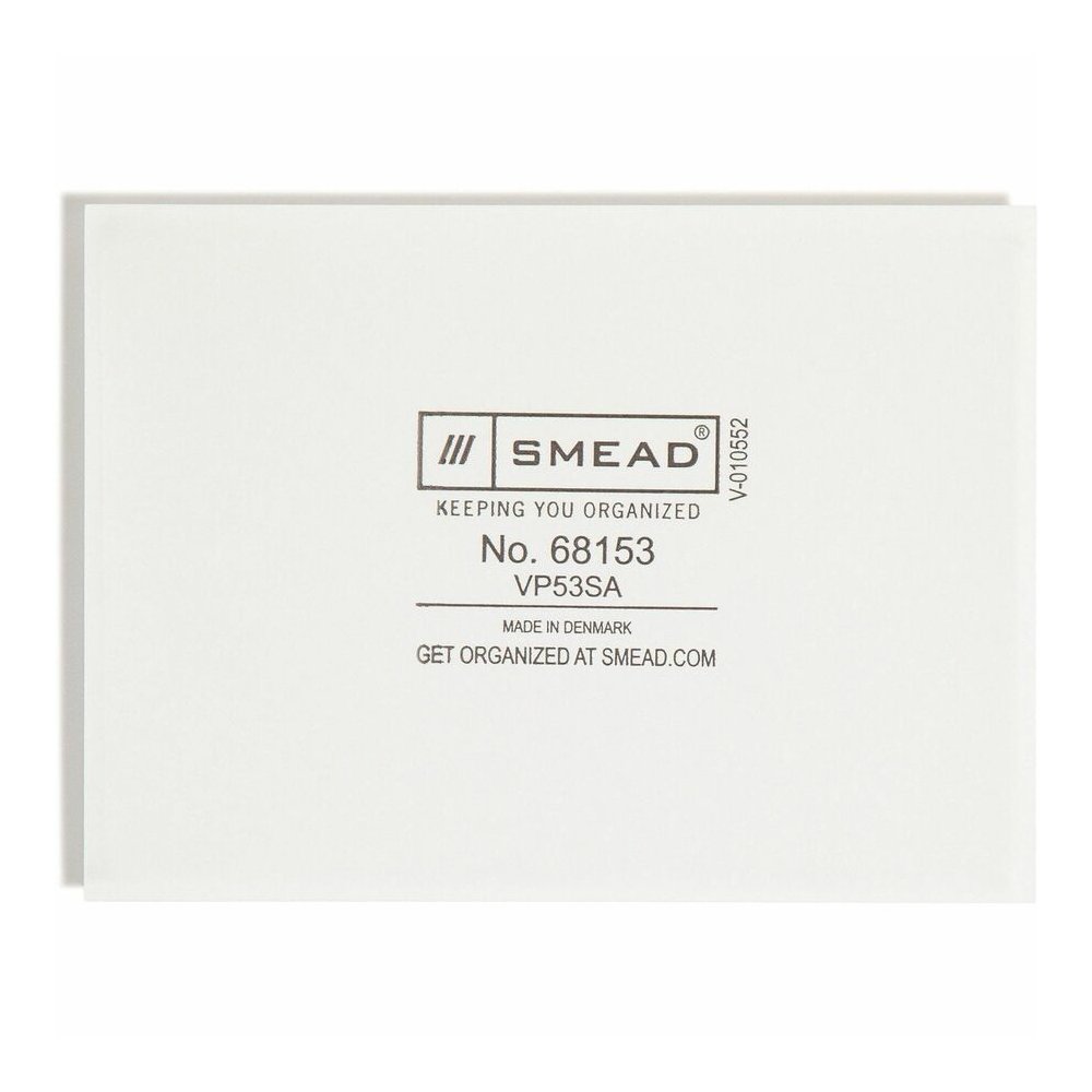 Smead Self-Adhesive Pockets - For 5 5/16" x 3 5/8" Sheet - Clear - Poly - 100 / Box. Picture 8