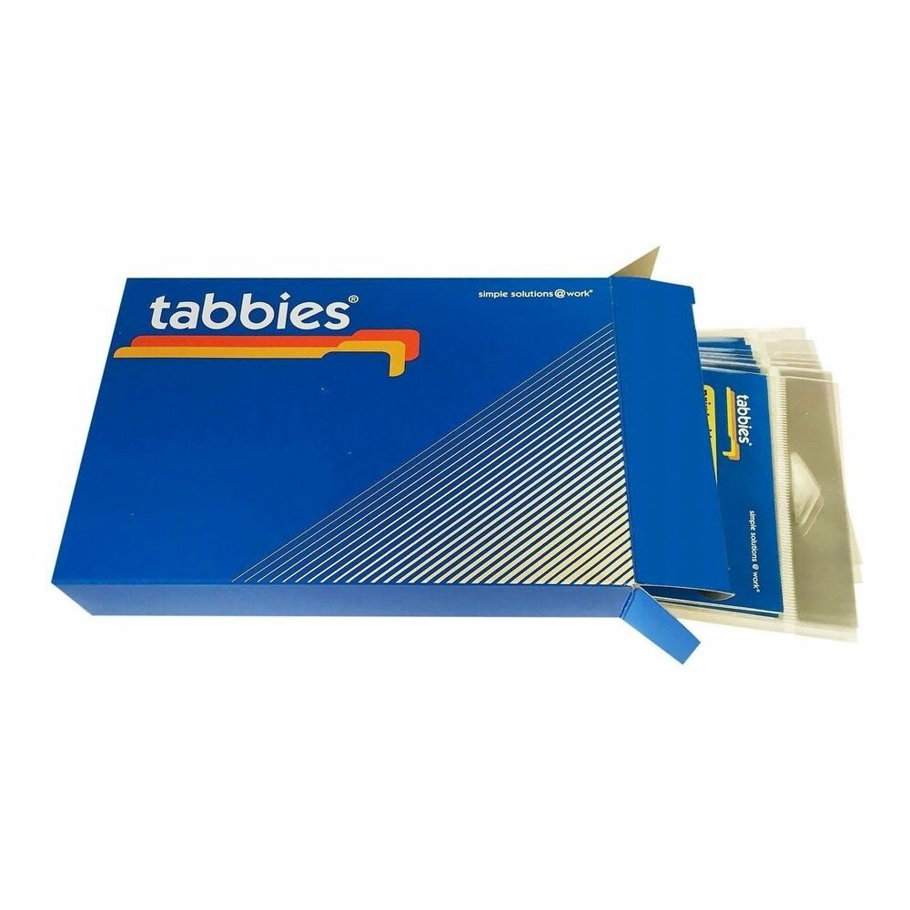 Tabbies Self-adhesive File Folder Label Protectors - For 3 1/2" x 2" Sheet - Rectangular - Clear - 100 / Pack. Picture 6