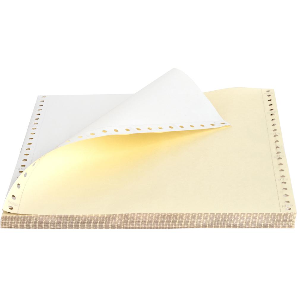 Sparco Multicolor Carbonless Computer Paper - Letter - 8 1/2" x 11" - 15 lb Basis Weight - Perforated - White - 1850 / Carton. Picture 2