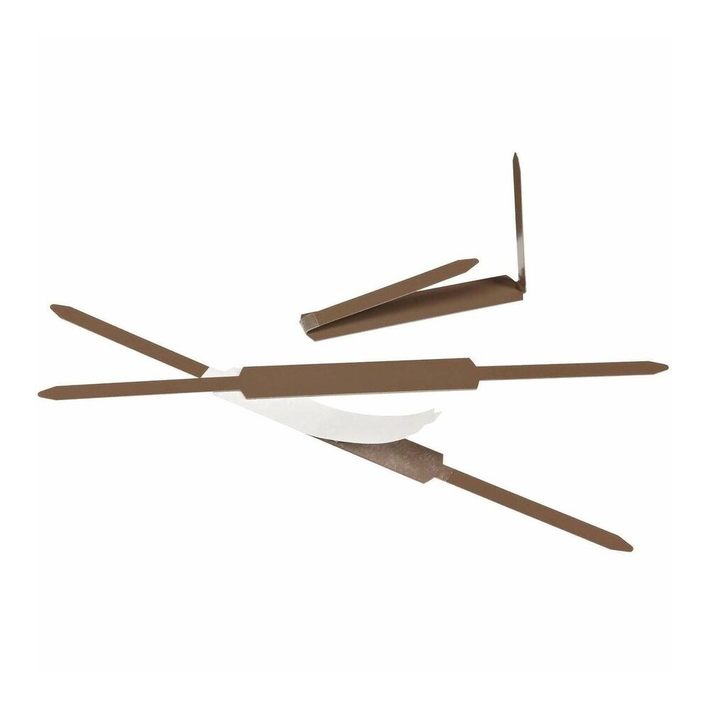 ACCO Premium Fastener - 2" Size Capacity - Self-adhesive, Coined Edge, Durable - Brown - Steel - 100 / Box. Picture 4