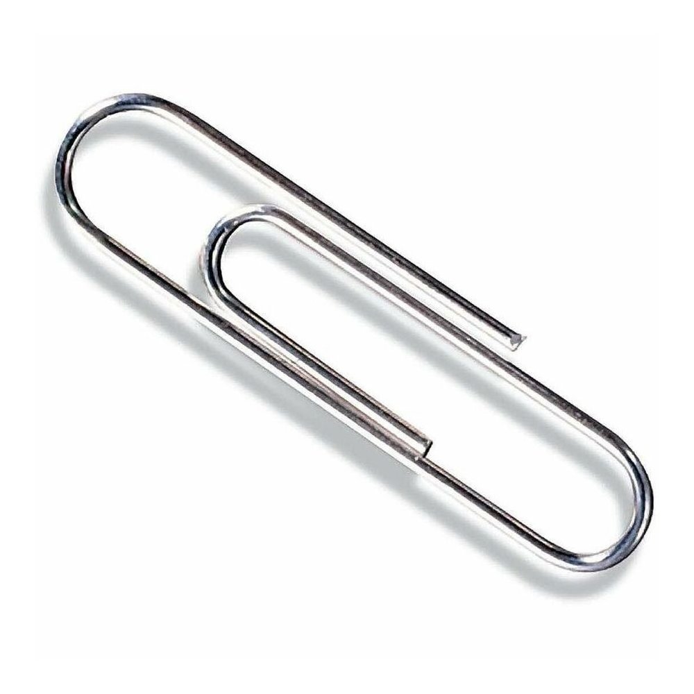 ACCO Premium Paper Clips - No. 1 - 10 Sheet Capacity - Galvanized, Corrosion Resistant - Silver - Metal, Zinc Plated - 100/Box - 10 / Pack. Picture 4