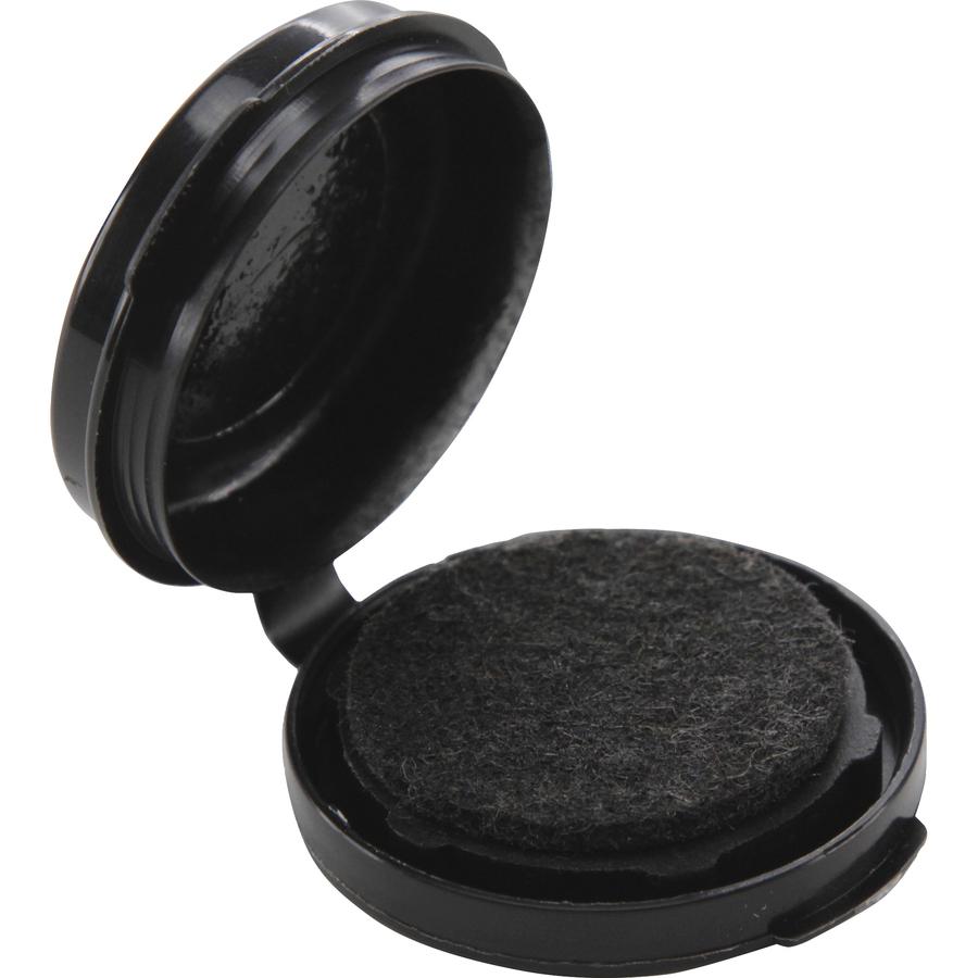SICURIX Adhesive Fingerprint Ink Pad - 1 Each - 1.5" Height x 1.5" Width x 1.5" Depth - Black Ink - Black. Picture 10