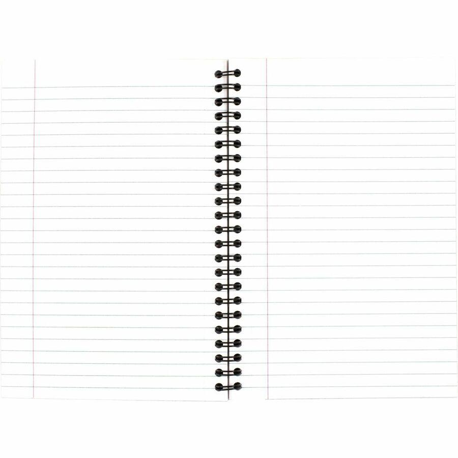 Cambridge Limited Business Notebooks - 80 Sheets - Wire Bound - College Ruled - 0.28" Ruled - 20 lb Basis Weight - 8" x 5" - White Paper - Black Binding - BlackLinen Cover - Bond Paper, Perforated, Su. Picture 6