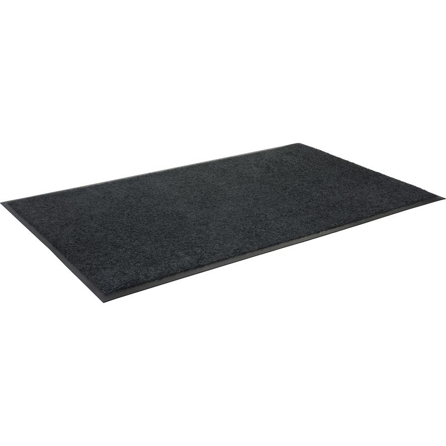 Genuine Joe Platinum Series Indoor Wiper Mats - Indoor - 56" Length x 33.50" Width - Rubber, Nylon - Black - 1 Each. Picture 5