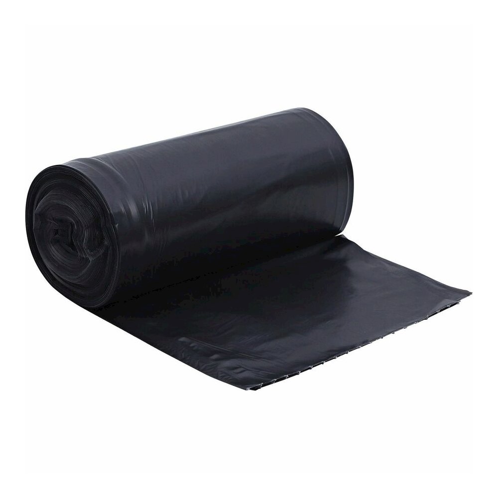 Genuine Joe Heavy-Duty Trash Can Liners - Medium Size - 30 gal Capacity - 36" Length x 30" Width x 1.50 mil (38 Micron) Thickness - Low Density - Black - 100/Box - 1 Carton. Picture 6