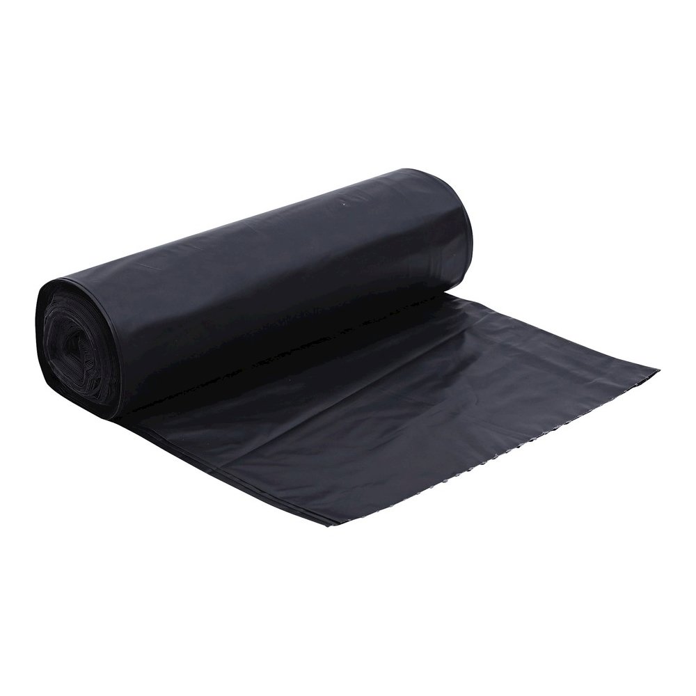 Genuine Joe Heavy-Duty Trash Can Liners - Large Size - 45 gal Capacity - 46" Length x 39" Width x 1.50 mil (38 Micron) Thickness - Low Density - Black - 50/Box - 1 Carton. Picture 8