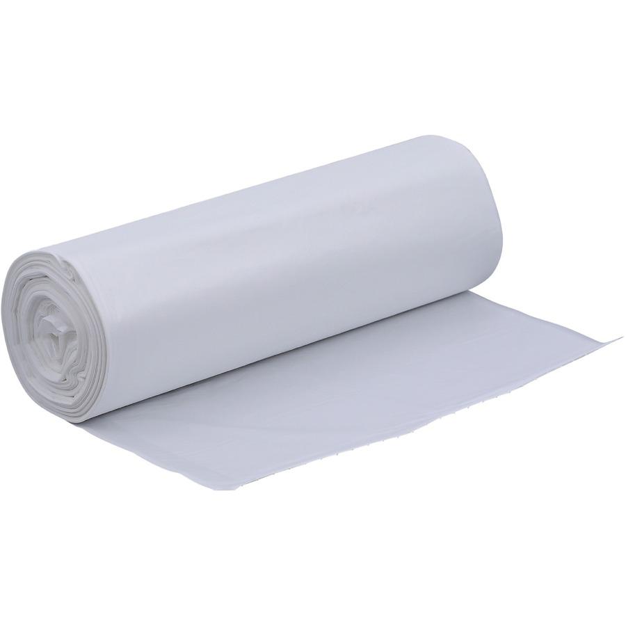 Genuine Joe High-density Can Liners - Large Size - 45 gal Capacity - 48" Length x 40" Width x 0.63 mil (16 Micron) Thickness - High Density - Clear - Resin - Office Waste, Industrial Trash - No - 25/R. Picture 10