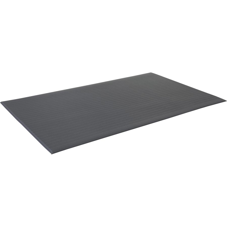 Genuine Joe Air Step Anti-Fatigue Mat - Warehouse, Indoor - 60 ft Length x 36" Width x 0.375" Thickness - Vinyl, Vinyl Foam - Black - 1 Each. Picture 6