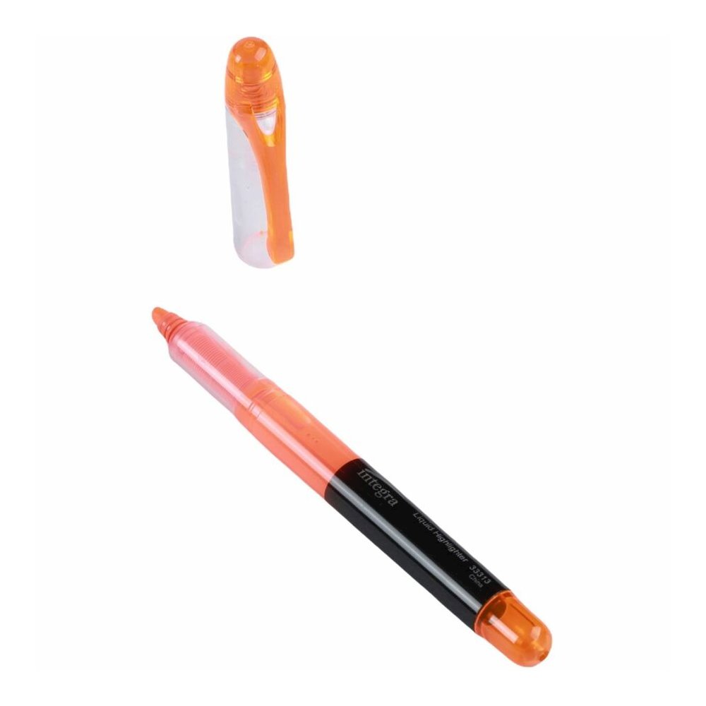 Integra Liquid Highlighters - Fluorescent Orange Ink - 1 Dozen. Picture 6