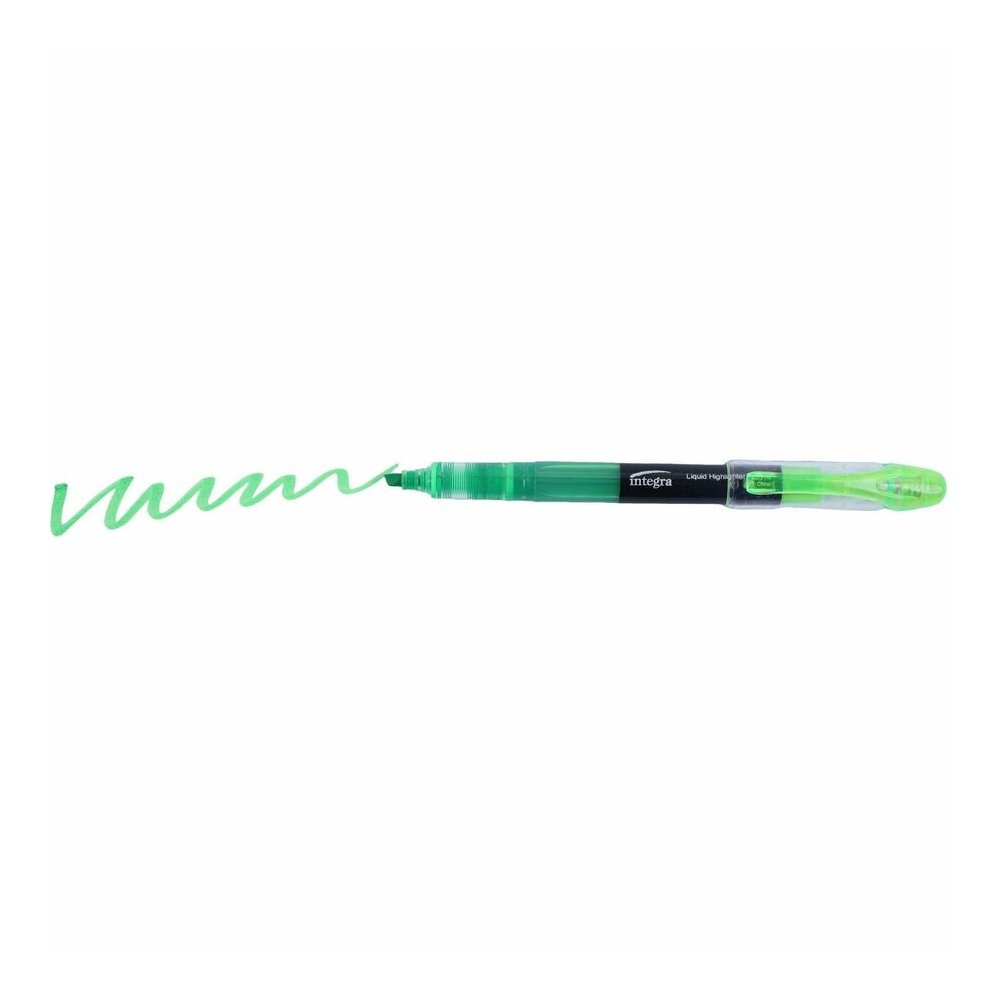 Integra Liquid Highlighters - Green Ink - 1 Dozen. Picture 6