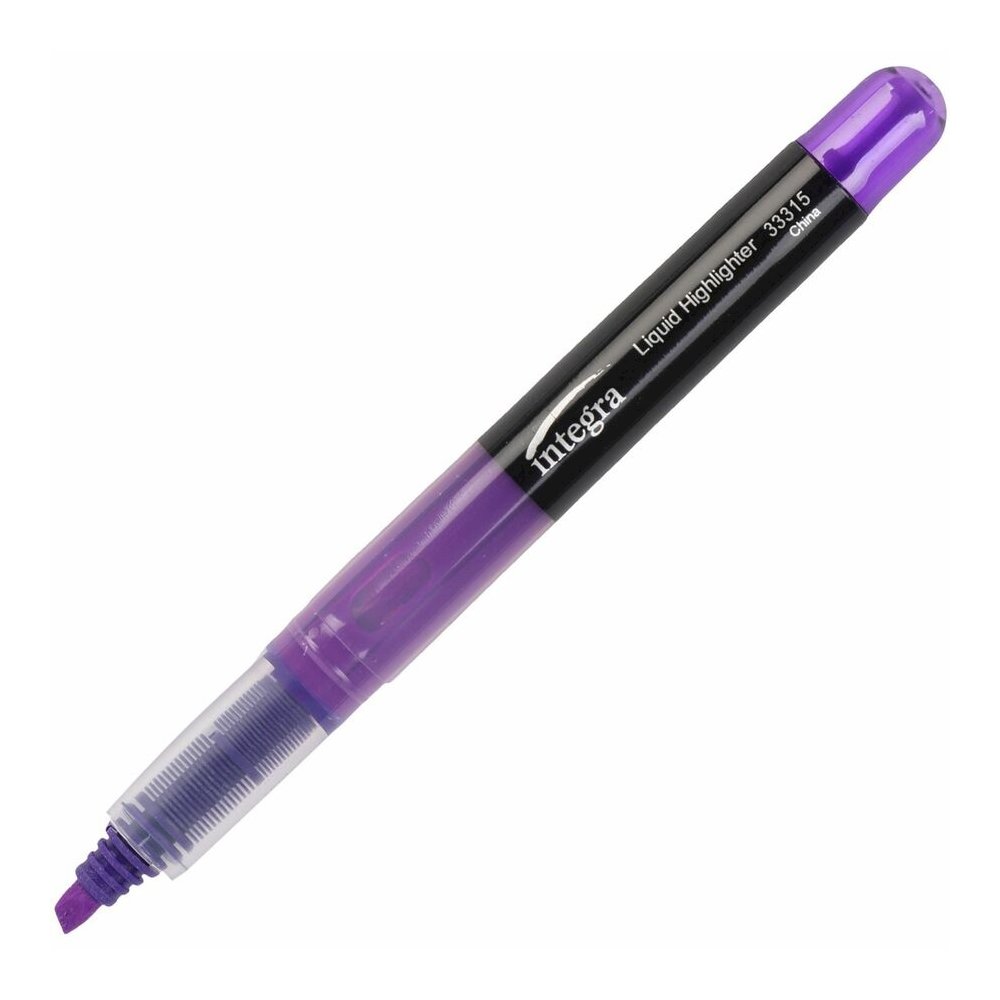 Integra Liquid Highlighters - Purple Ink - 1 Dozen. Picture 6