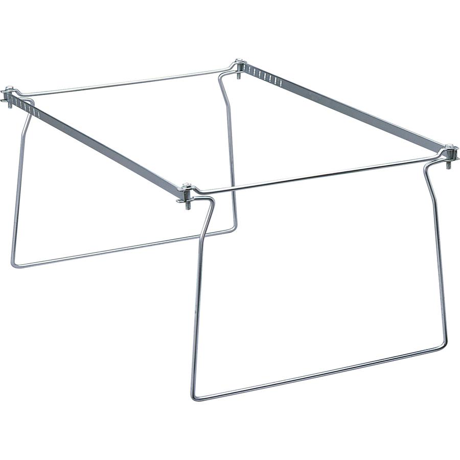 Smead Hanging Folder Frames - Legal - 23"-27" Long - Steel - Gray - 2 / Pack. Picture 7