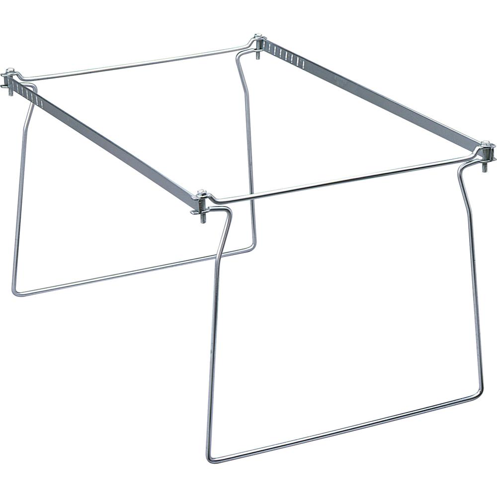 Smead Hanging Folder Frames - Letter - 23"-27" Long - Steel - Gray - 2 / Pack. Picture 11