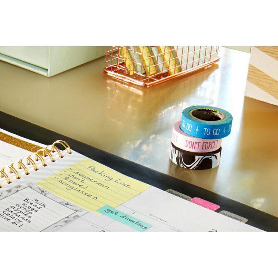 Post-it&reg; Notes Original Lined Notepads - 1200 - 3" x 3" - Square - 100 Sheets per Pad - Ruled - Yellow - Paper - Removable - 12 / Pack. Picture 12