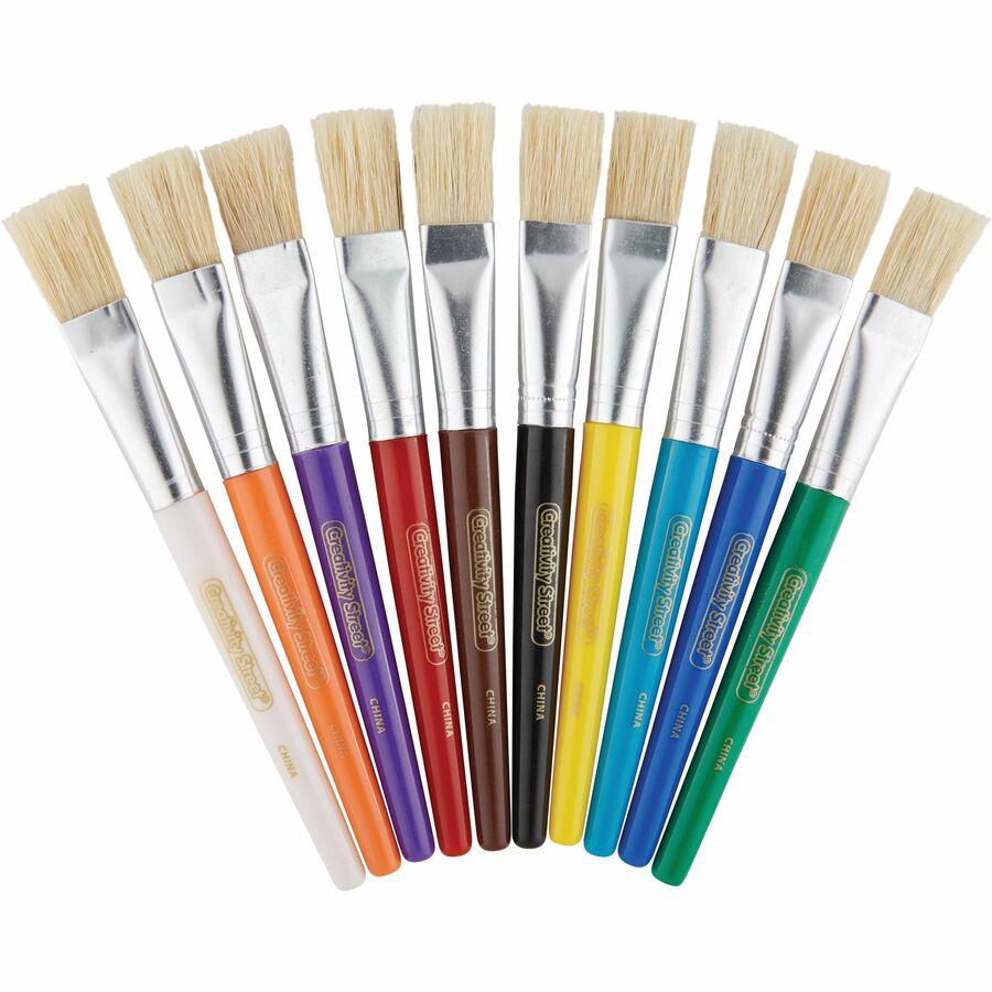 Creativity Street Flat Colossal Brushes - 1 Brush(es) Plastic Assorted Handle. Picture 6