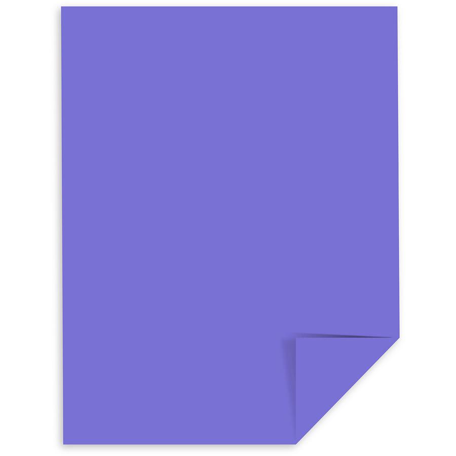 Astrobrights Color Paper - Violet - Letter - 8 1/2" x 11" - 24 lb Basis Weight - Smooth - 500 / Ream - Acid-free, Lignin-free, Heavyweight - Venus Violet. Picture 3