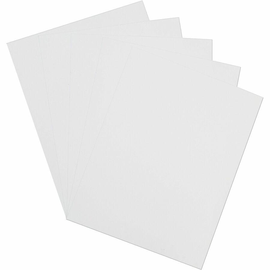 Pacon Cardstock Sheets - White - Letter - 8 1/2" x 11" - 65 lb Basis Weight - Sustainable Forestry Initiative (SFI) - White - 1 Pack. Picture 9