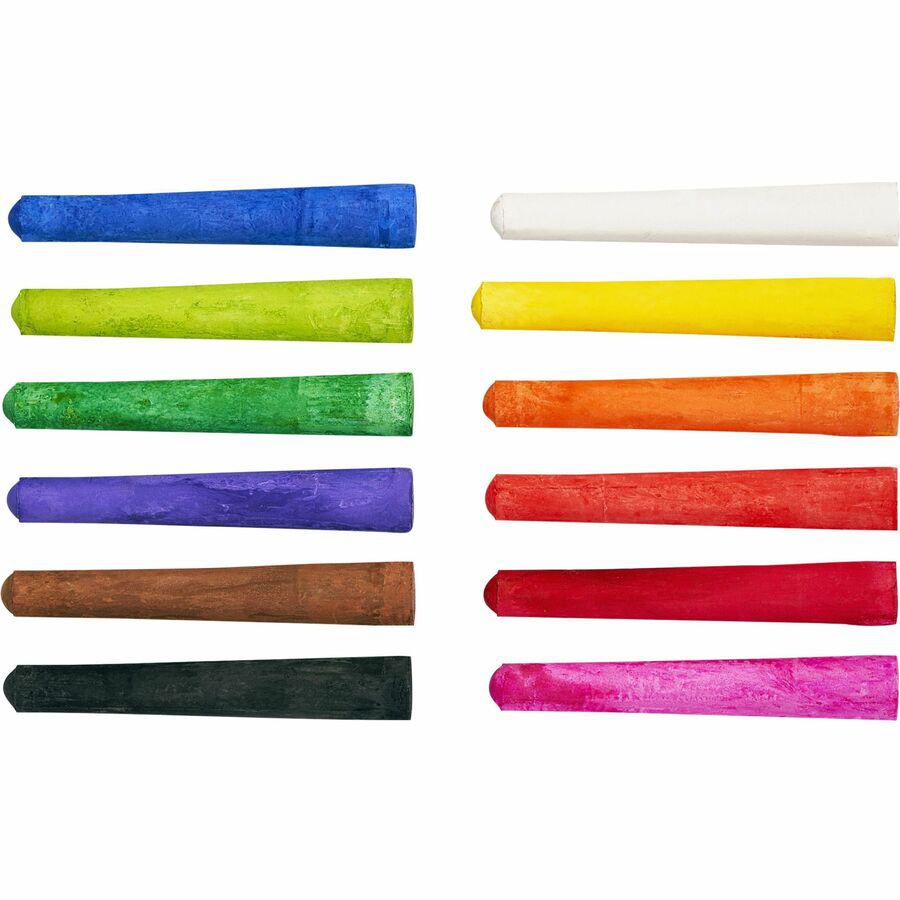 Ticonderoga Ambrite Paper Chalk - Assorted - 144 / Box. Picture 6