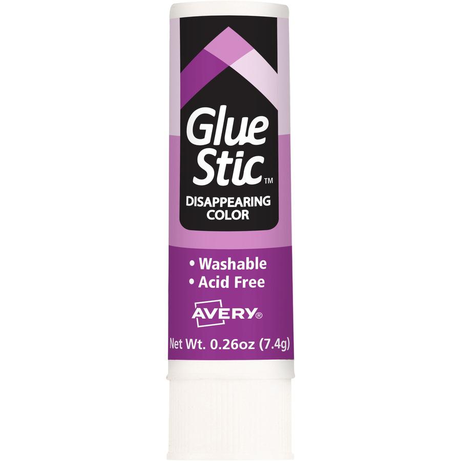 Avery&reg; Glue Stic Disappearing Purple Color - 0.26 oz - 18 / Pack - Purple. Picture 5