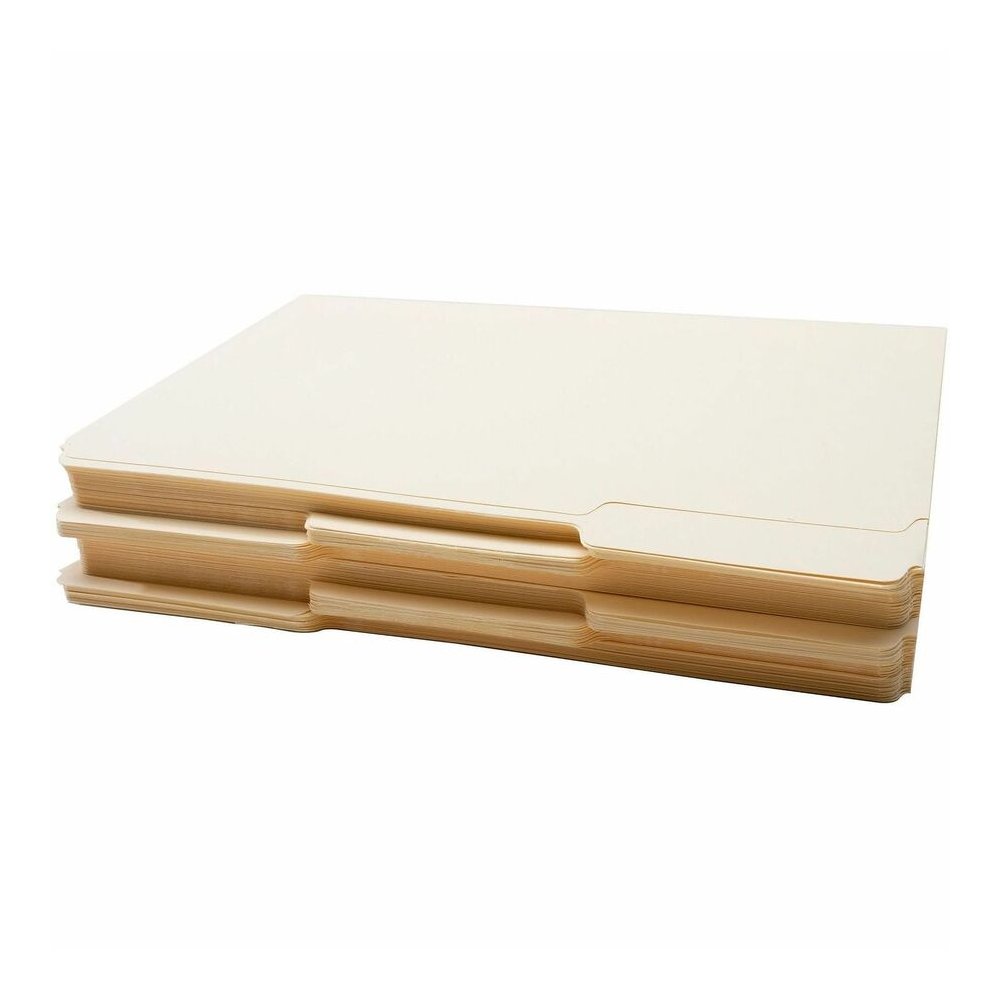 Business Source 1/3 Tab Cut Legal Recycled Top Tab File Folder - 8 1/2" x 14" - 3/4" Expansion - Top Tab Location - Assorted Tab Position - 1 Plys - Manila Paper - Manila - Tab - 10% Recycled - 100 / . Picture 13