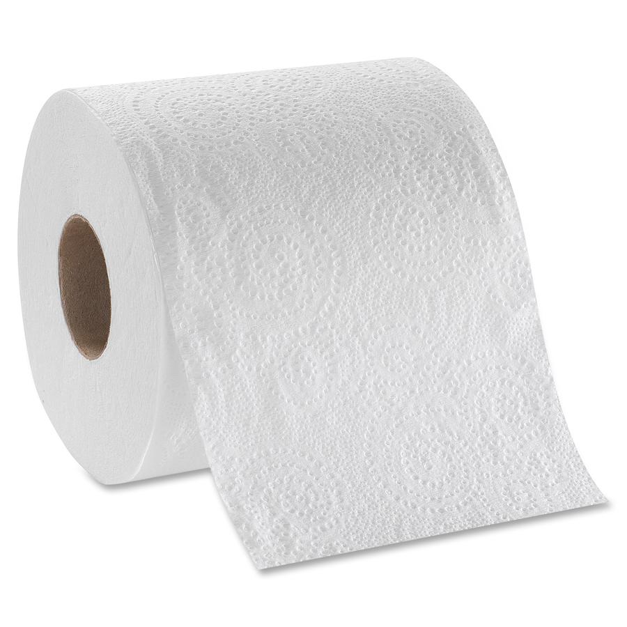 Angel Soft Ultra Professional Series Embossed Toilet Paper - 2 Ply - 4.05" x 4.50" - 400 Sheets/Roll - White - 60 / Carton. Picture 3