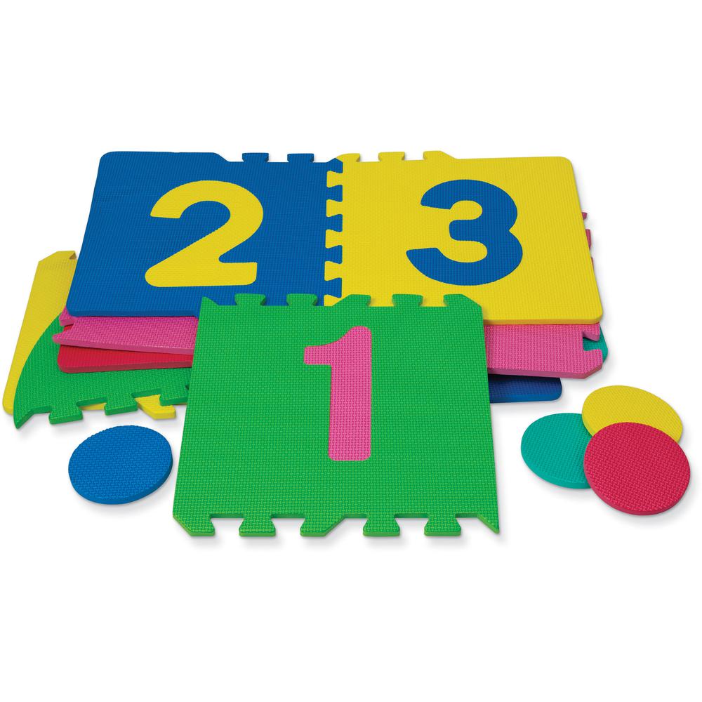 Creativity Street Wonderfoam Hop Scotch Foam Mat - 12.50" x 12.50" - Theme/Subject: Learning - 3 Year25 Piece. Picture 2