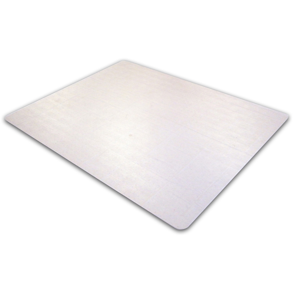 Cleartex Ultimat Rectangular Chair Mat, Polycarbonate, For Plush Pile Carpets (over 1/2"), Size 35" x 47". Picture 4