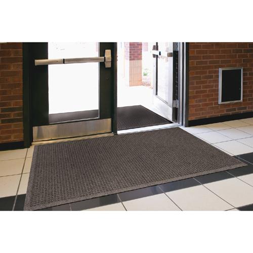 Genuine Joe EcoGuard Indoor Wiper Floor Mats - Indoor - 36" Length x 24" Width - Plastic, Rubber - Charcoal Gray - 1 Each. Picture 5
