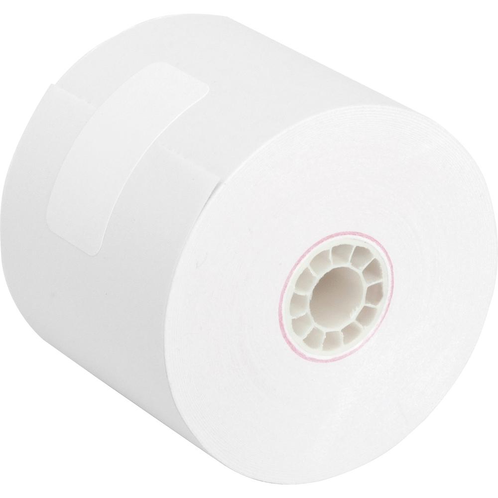 Business Source 150' Adding Machine Rolls - 2 1/4" x 150 ft - Sustainable Forestry Initiative (SFI) - Lint-free - White - 12 / Pack. Picture 10