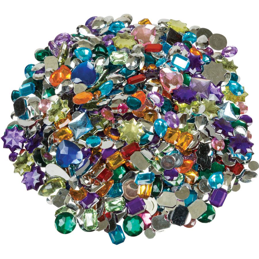 Creativity Street Acrylic Gemstones Classpack - Art - 1 / Pack - Assorted. Picture 2