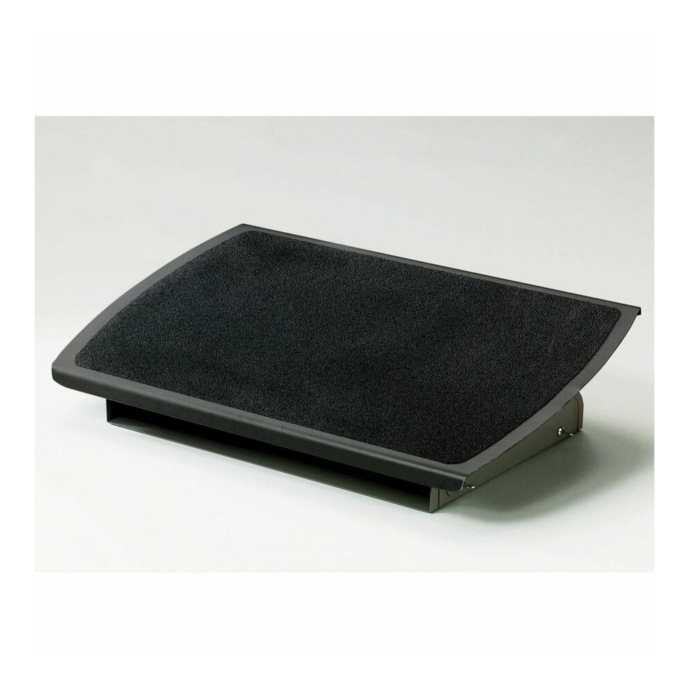 3M Ergonomic Adjustable Footrest - 4" to 4.75" Adjustable Height - 30&deg; Tilt - Gray - 1 Each. Picture 3