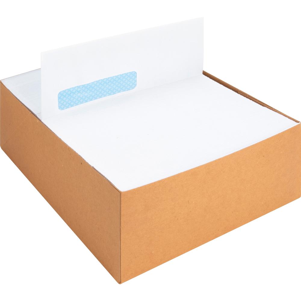 Business Source Security Tint Window Envelopes - Business - #10 - 9 1/2" Width x 4 1/8" Length - Peel & Seal - White - Wove - 500 / Box. Picture 10