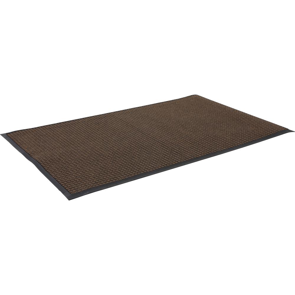 Genuine Joe Waterguard Wiper Scraper Floor Mats - Carpeted Floor, Indoor, Outdoor - 72" Length x 48" Width - Polypropylene - Brown - 1 Each. Picture 5