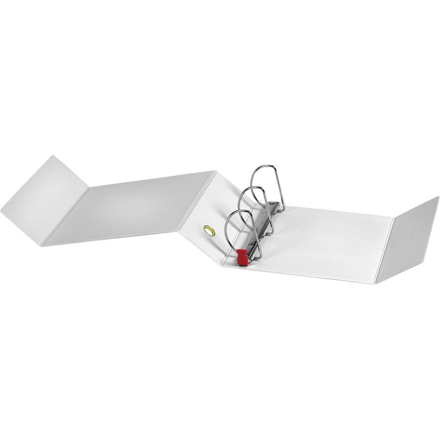 TOPS FreeStand Easy Open Slant-D Ring Binder - 5" Binder Capacity - Letter - 8 1/2" x 11" Sheet Size - 925 Sheet Capacity - 4 1/10" Spine Width - 3 x D-Ring Fastener(s) - Polypropylene - White - 4.88 . Picture 2
