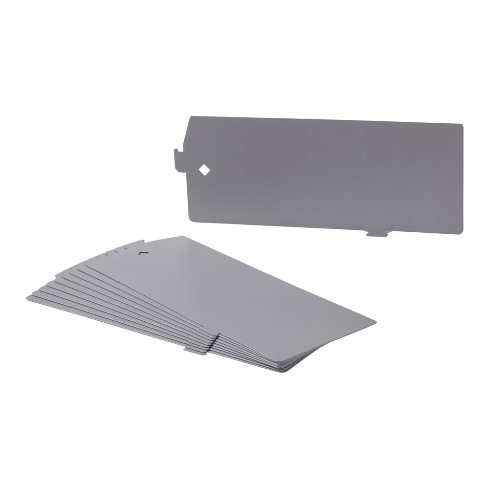 Lorell Lateral File Divider Kit - 12.40" Width x 5" Height - Metal - Gray - 10 / Box. Picture 7