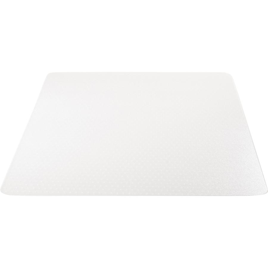 Deflecto EconoMat Chair Mat - Carpeted Floor - 60" Length x 46" Width x 0.063" Thickness - Rectangular - Polycarbonate - Clear - 1Each. Picture 12
