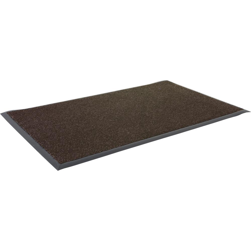 Genuine Joe Ultraguard Indoor Wiper Mats - Hard Floor, Indoor, Outdoor - 72" Length x 48" Width - Rubber - Chocolate - 1 Each. Picture 6